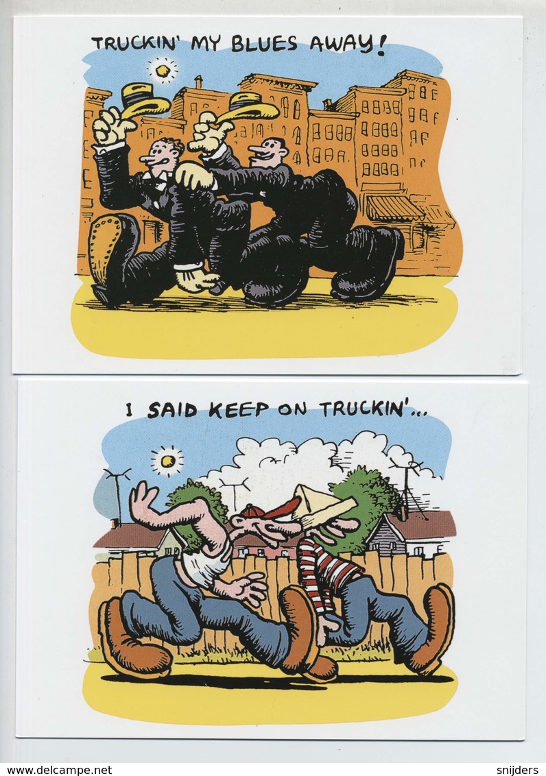 4 Pk Robert Crumb: Keep On Trucking Ongebruikt Unused - Bandes Dessinées