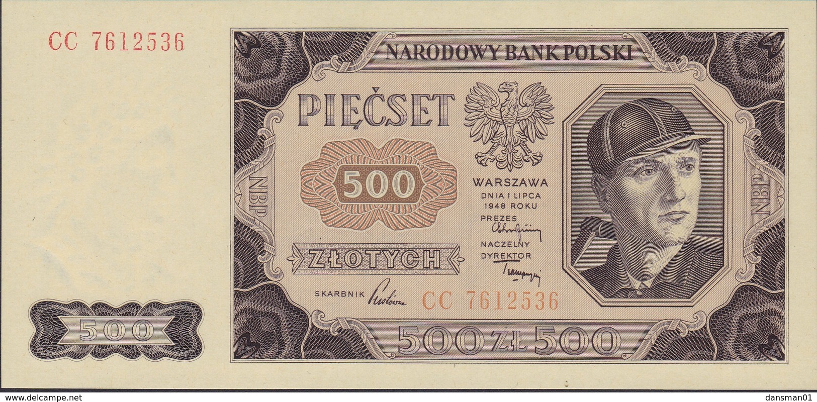 POLAND 1948  CC 7612536 Uncirculated - Polonia