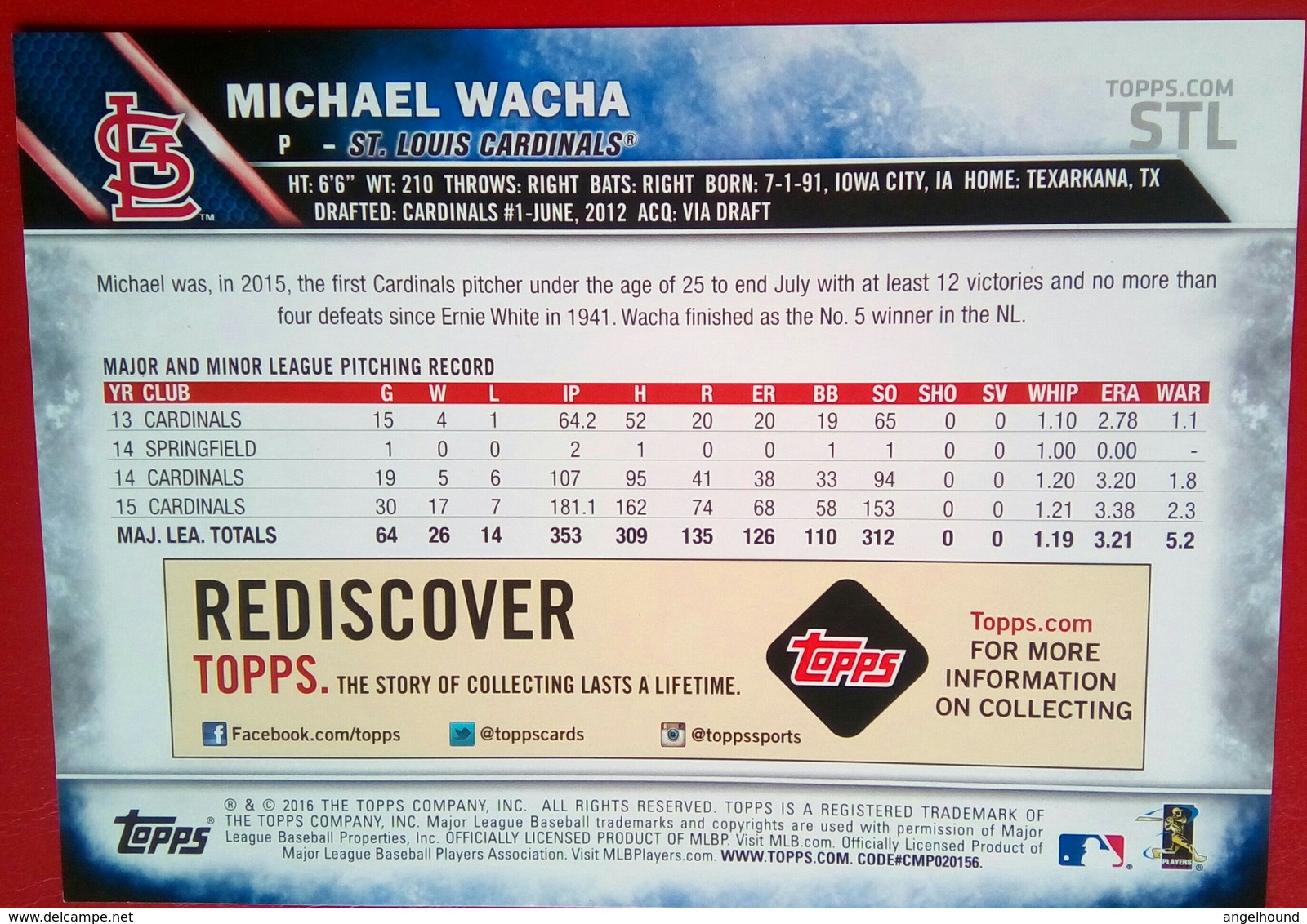 Cardinals  Michael Wacha - 2000-Aujourd'hui