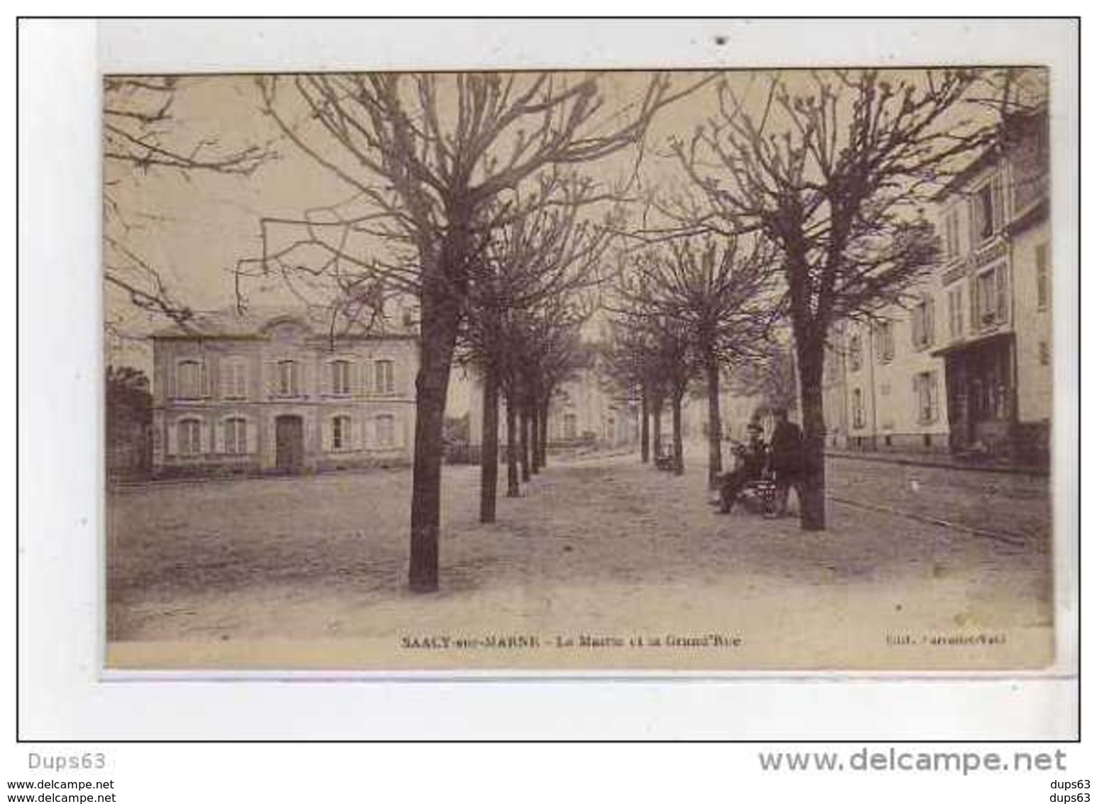 SAACY SUR MARNE - La Mairie Et La Grande Rue - Très Bon état - Autres & Non Classés