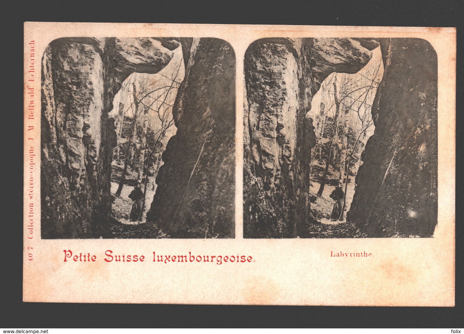 Petite Suisse Luxembourgeoise - Labyrinthe - Carte Stéréo - Dos Simple - Famille Grand-Ducale