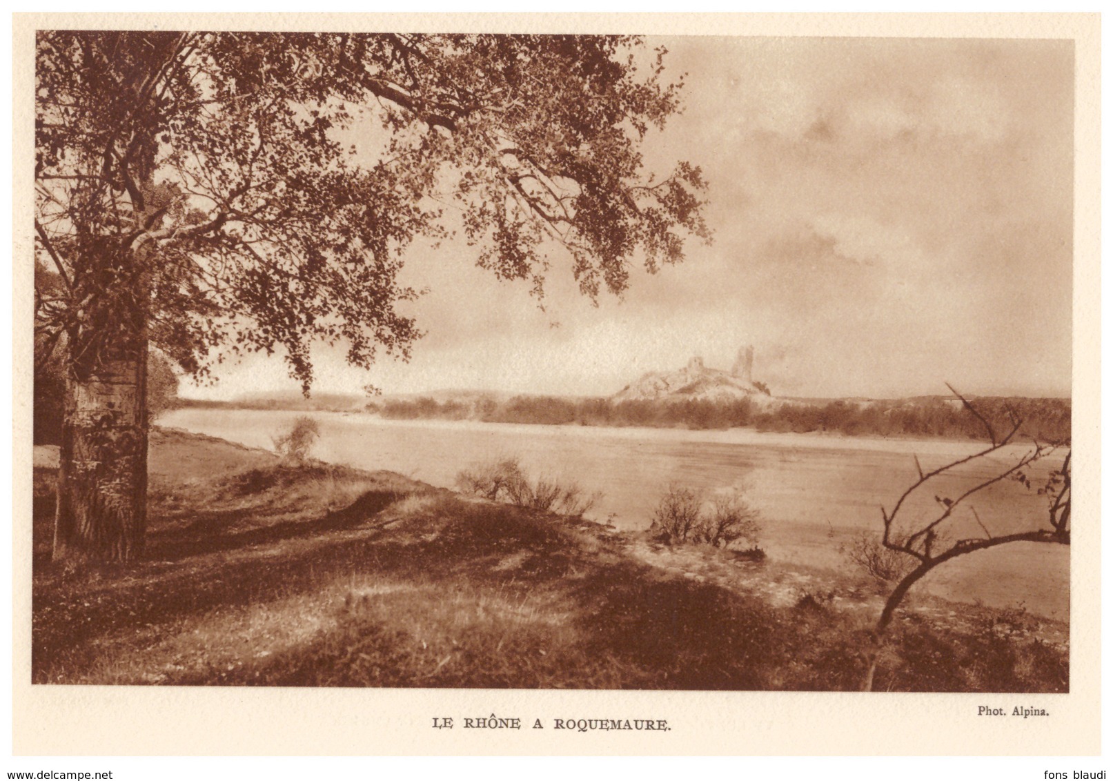 1927 - Héliogravure - Roquemaure (Gard) - Le Rhône) - FRANCO DE PORT - Unclassified