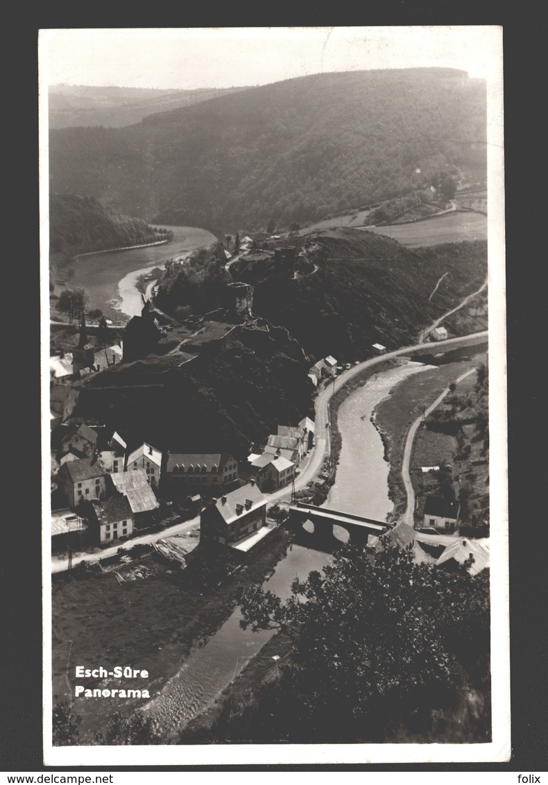 Esch-Sûre - Panorama - 1951 - Carte Photo éd. Nic. Sibenaler - Esch-sur-Sure