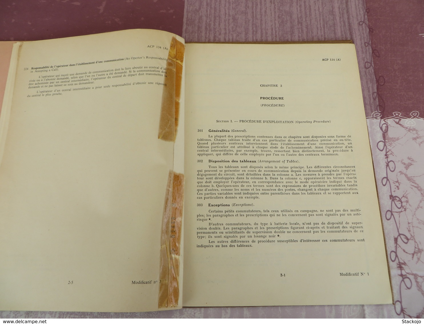 Instructions Transmissions - Procédure D'exploitation Des Centraux Téléphoniques - ACP 13 (A) - 78/05 - Other & Unclassified