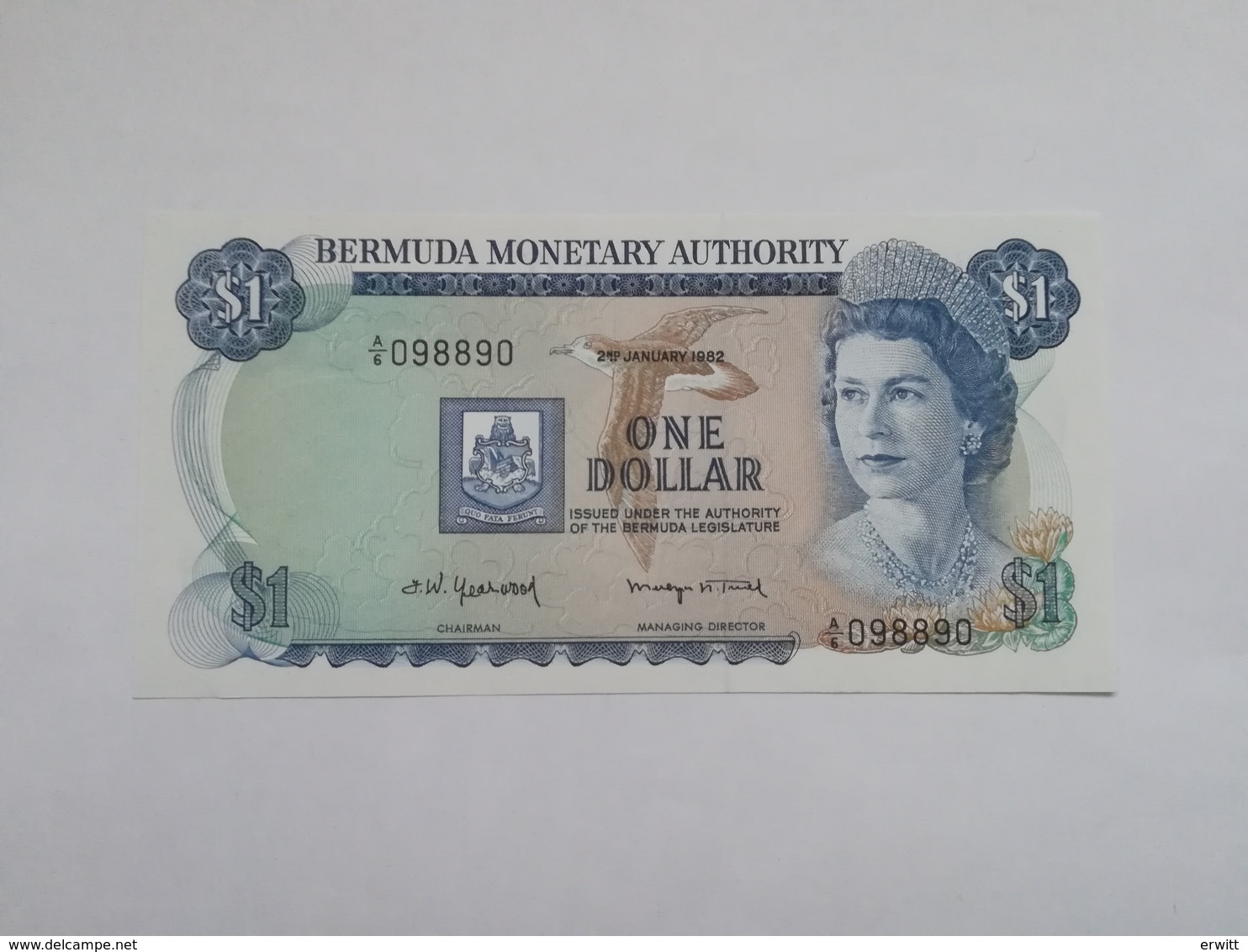 BERMUDA 1 DOLLAR 1982 - Bermudas