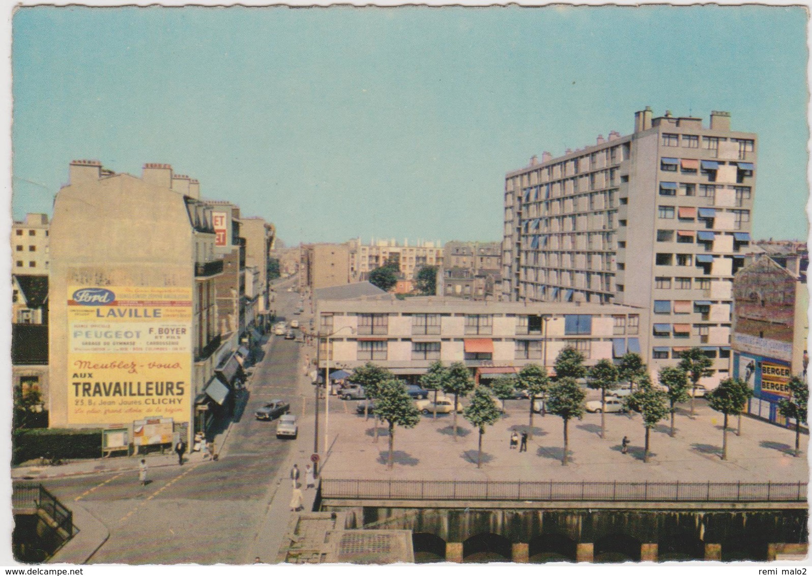 CPSM     BOIS COLOMBES 92  Le Marché - Autres & Non Classés