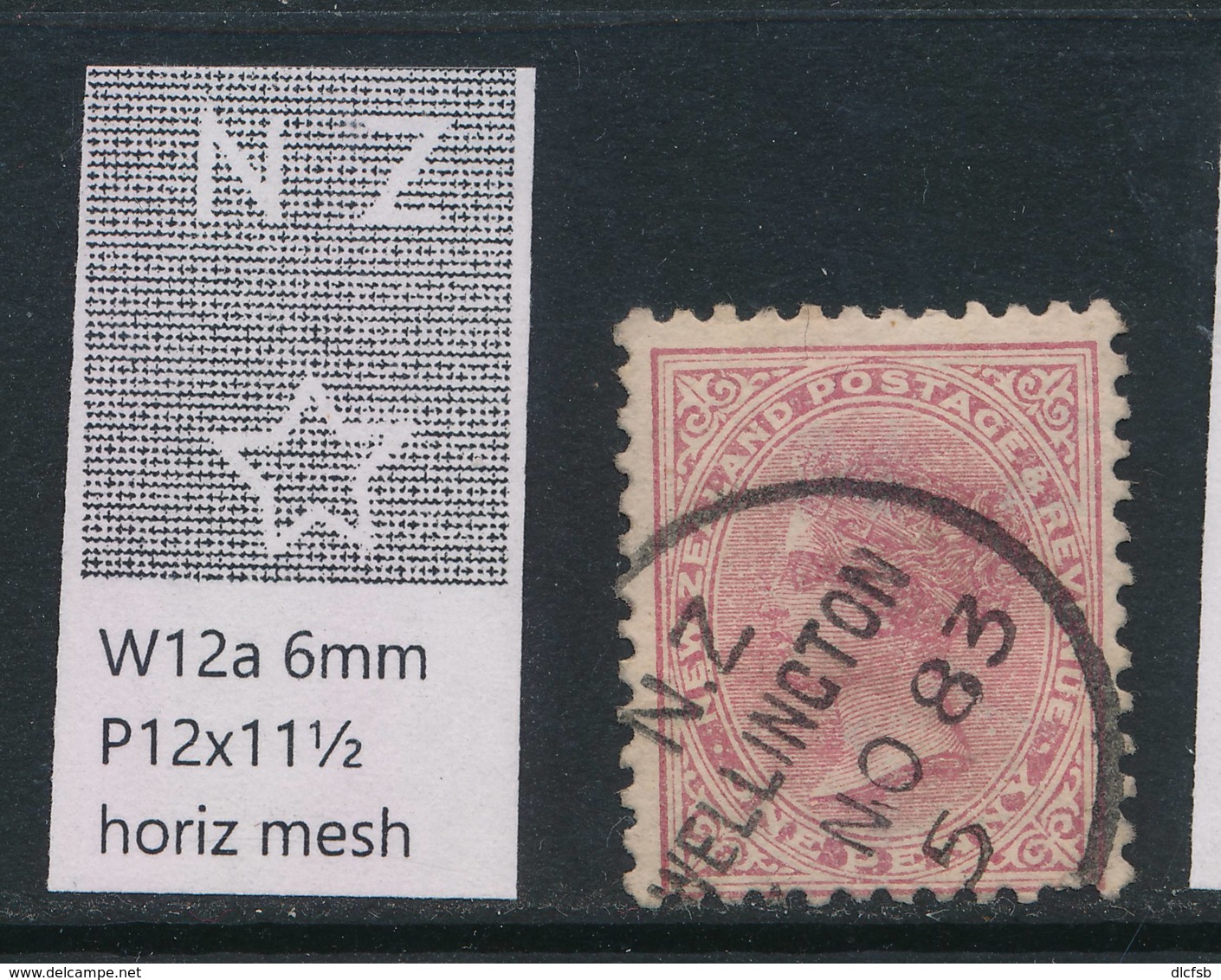 NEW ZEALAND, 1882 1d (Die I) Wmk 6a P12x11½ Fine Used, Cat £7 - Gebruikt