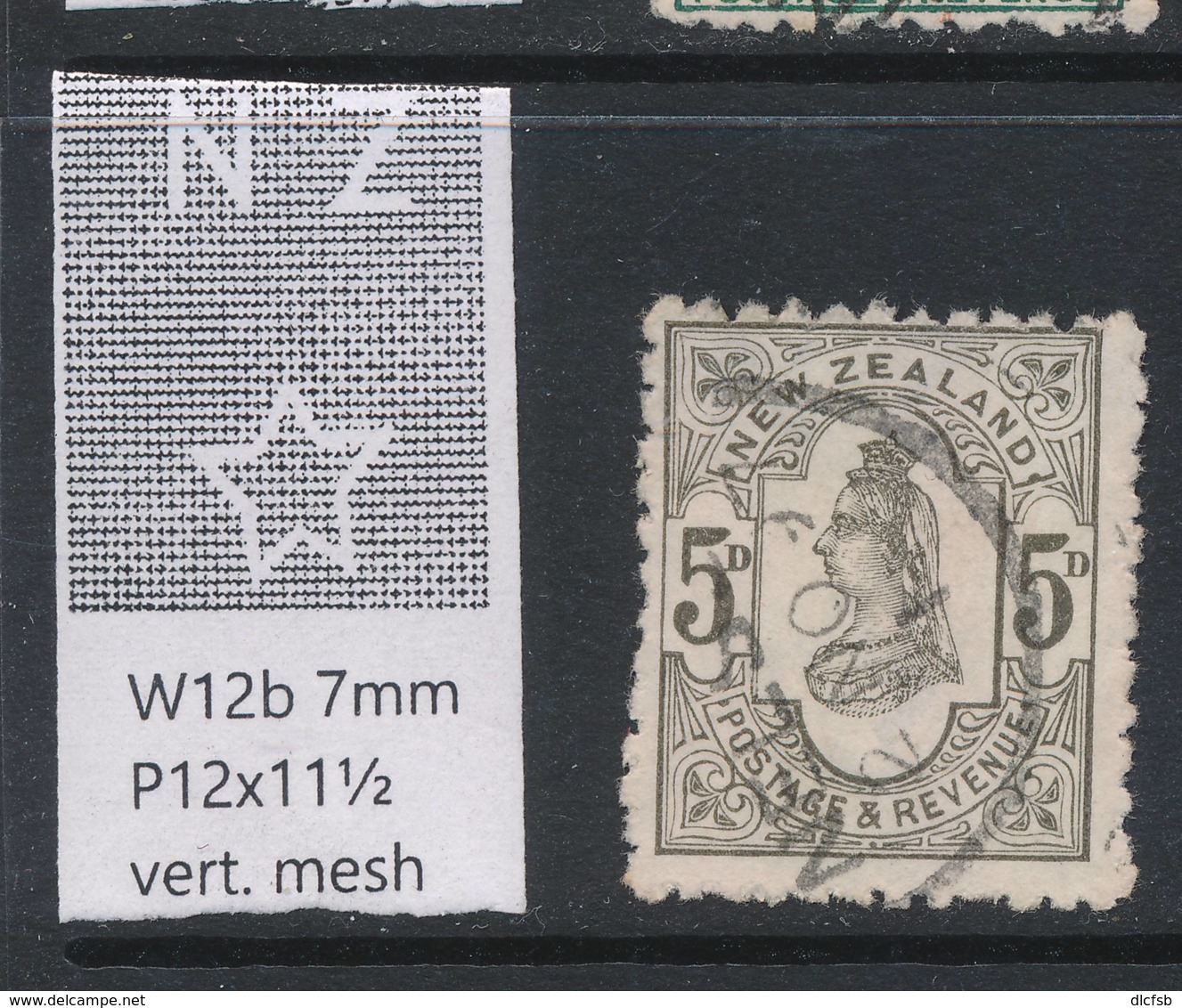 NEW ZEALAND, 1888 5d Wmk 6b P12x11½ Fine Used, Cat £18 - Used Stamps