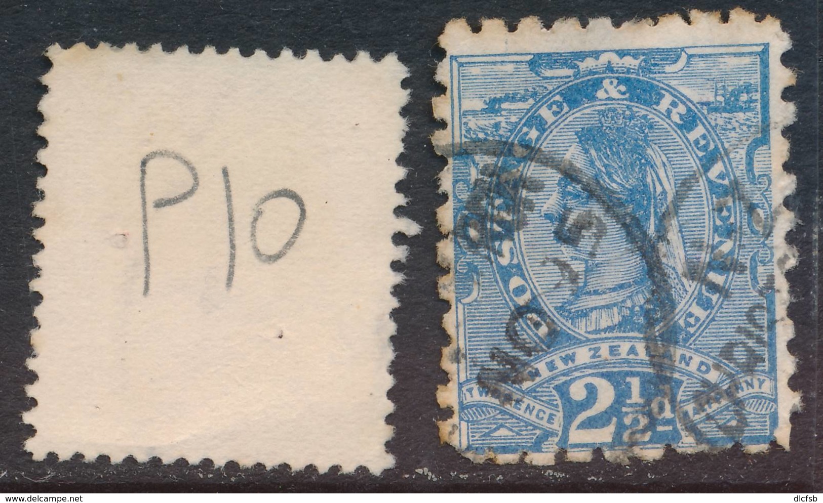 NEW ZEALAND, 1891 2½d Blue (P10) Fine Used - Gebruikt