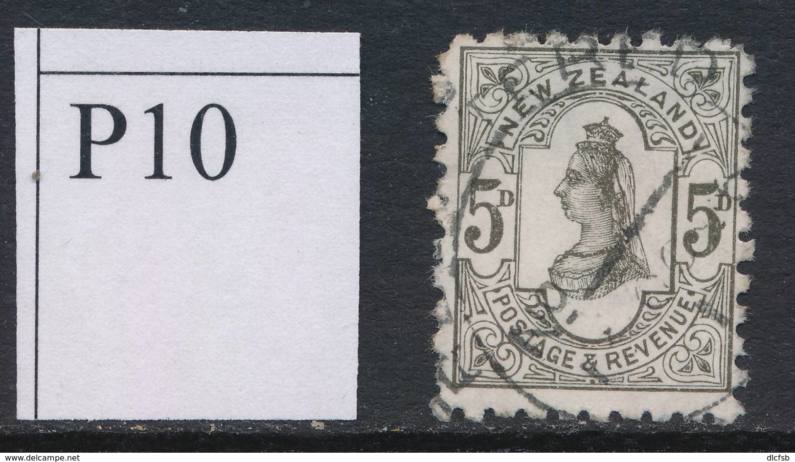 NEW ZEALAND, 1891 5d (P10) Fine Used, Cat £30 - Gebruikt