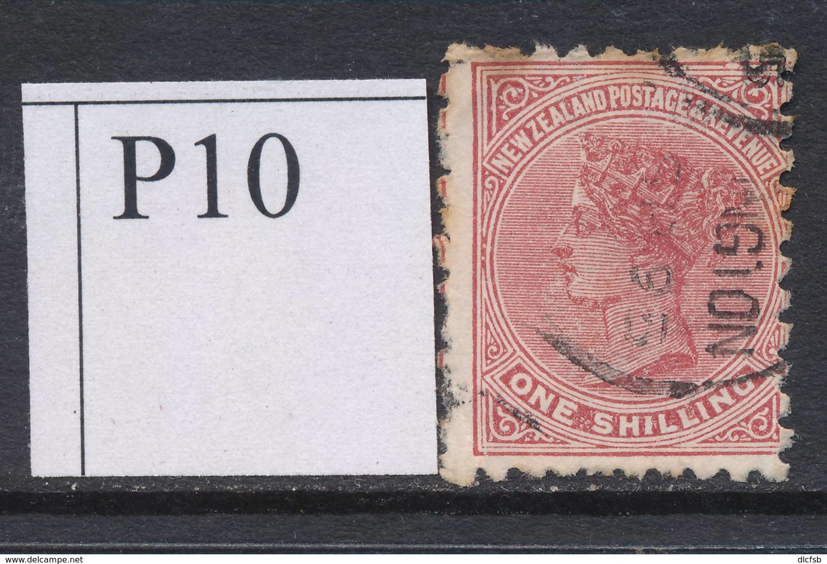 NEW ZEALAND, 1891 1/- (P10) Fine Used, Cat £16 - Gebraucht