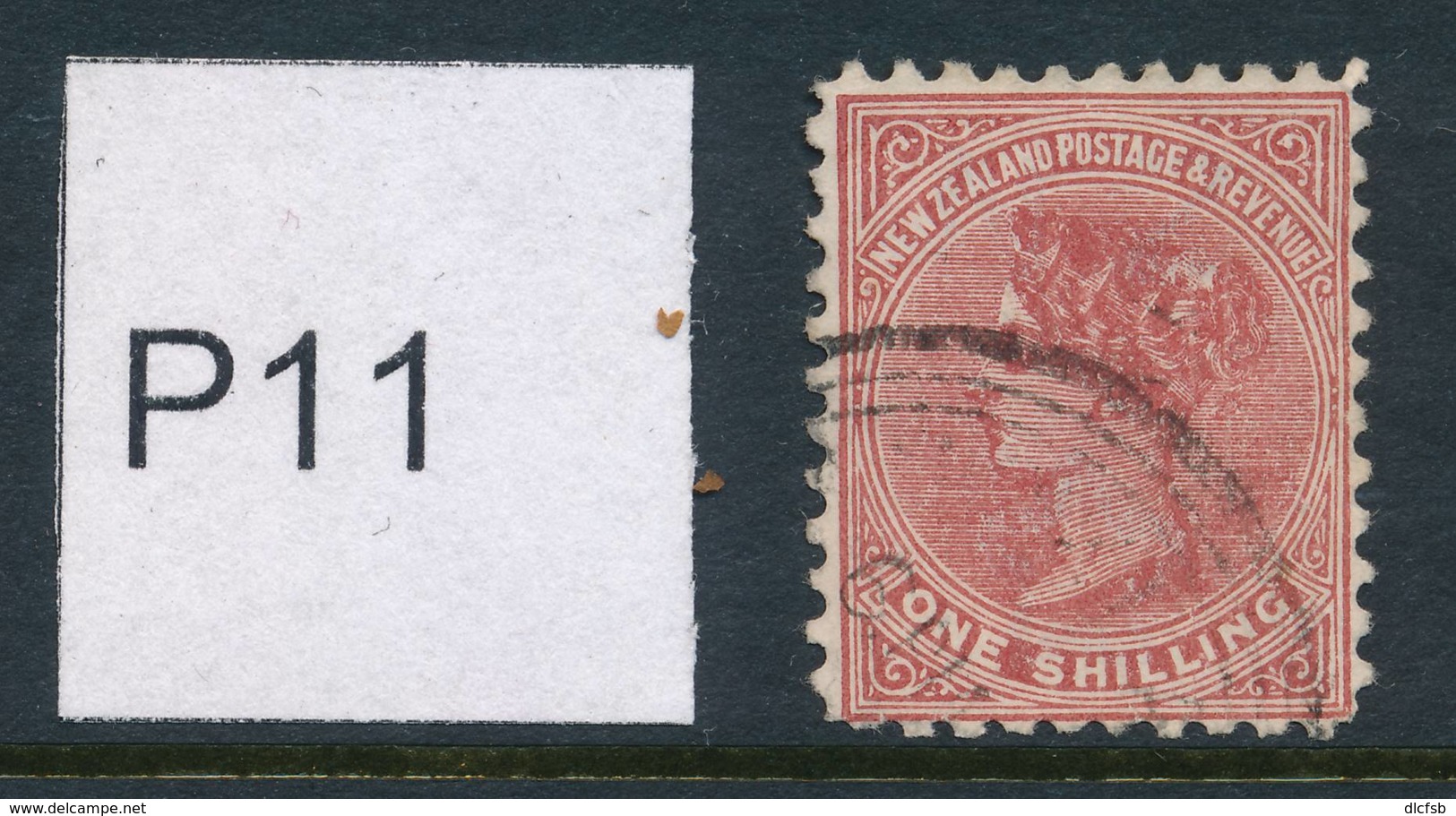NEW ZEALAND, 1895 1/- (P11) Fine Used, Cat £7 - Used Stamps