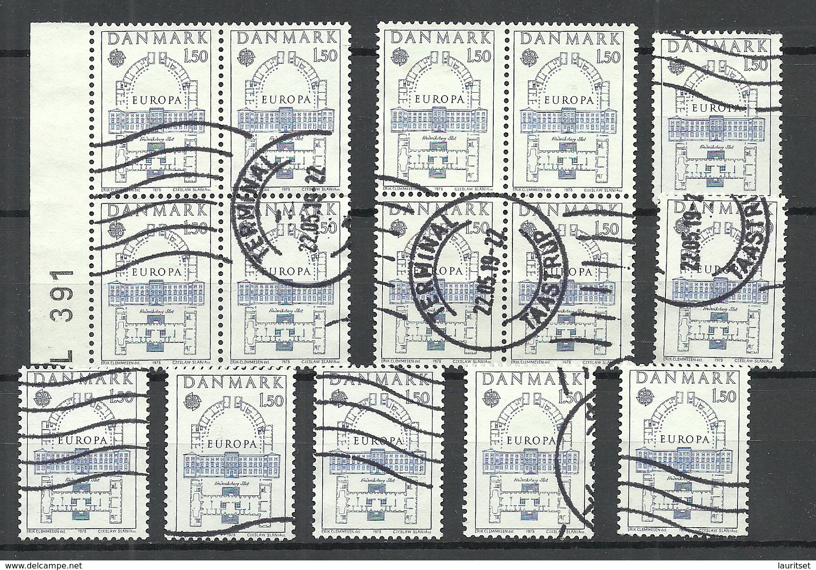 DENMARK Dänemark 1978 EUROPA CEPT Michel 663, Lot 15 Stamps O - 1978