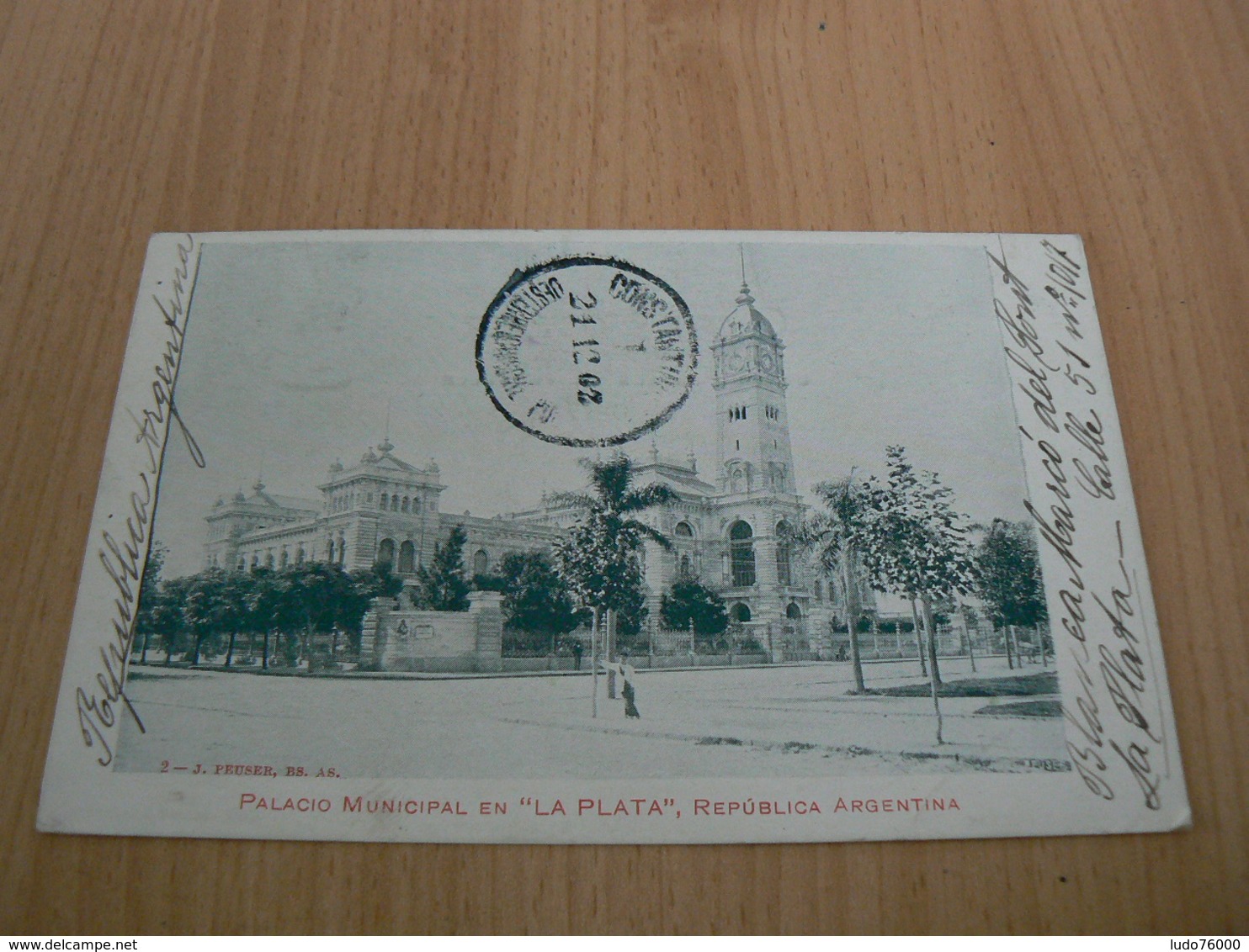 PC14/ ARGENTINEPALACIO MUNICIPAL    / CARTE VOYAGEE / 2 SCANS - Argentina