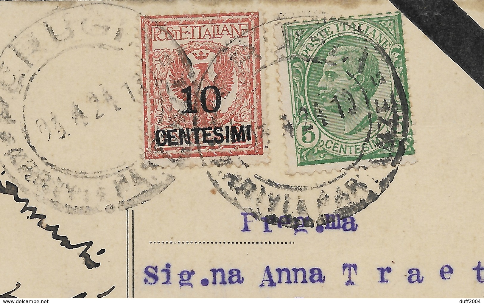 DA PESCARA A AUILA - 23.4.1921 - EX LIBRIS. - Stamped Stationery