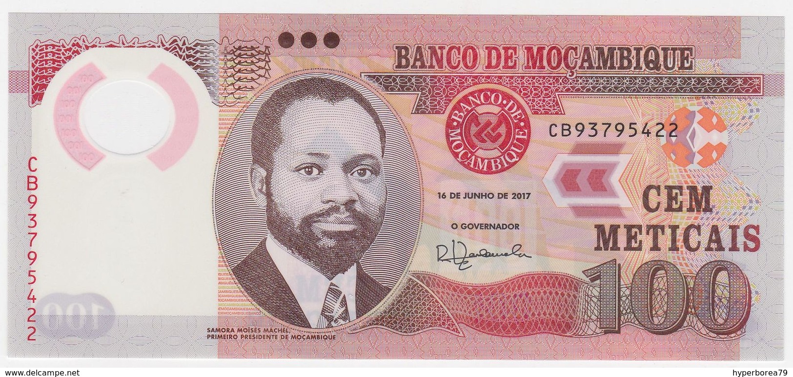 Mozambique P 151 B - 100 Meticais 16.6.2017 - UNC - Moçambique