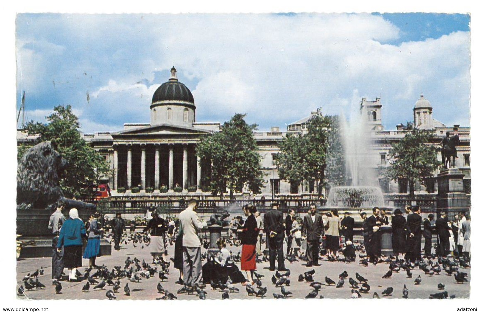 Inghilterra England London Trafalgar Square And National Gallery Viaggiata 1964 Condizioni Come Da Scansione - Trafalgar Square