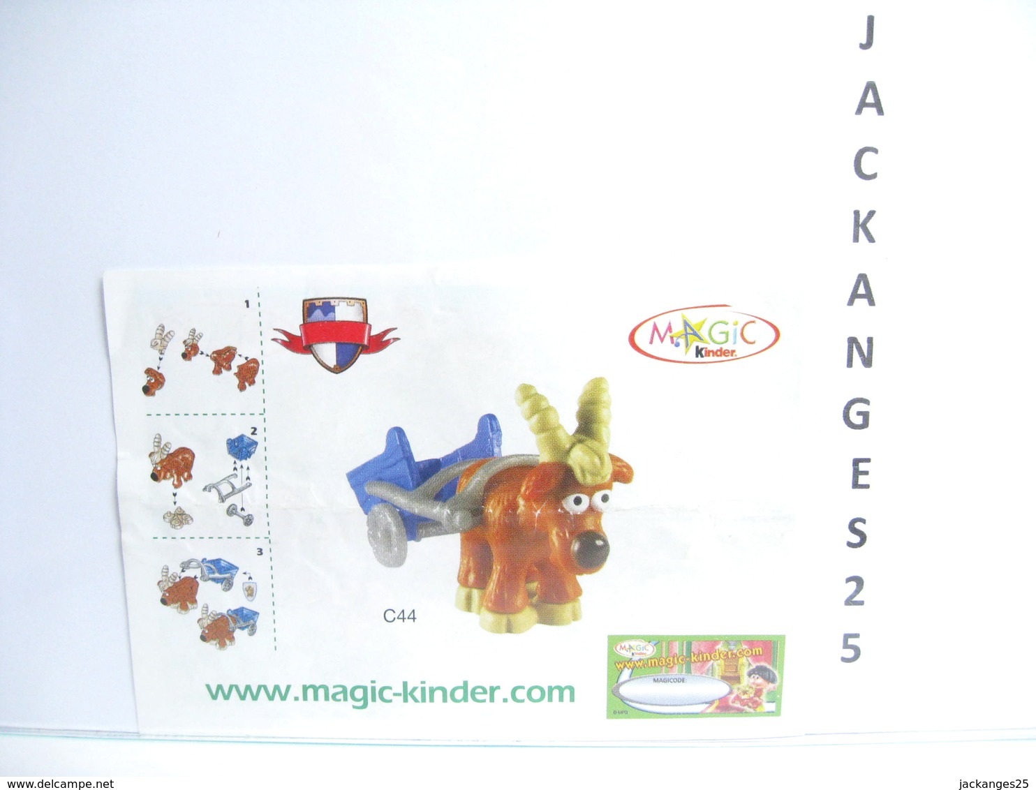 KINDER FUNNY CASTLE MPG C 44 CHARIOT D 2004 + BPZ EU + MAGIC CODE - Montables