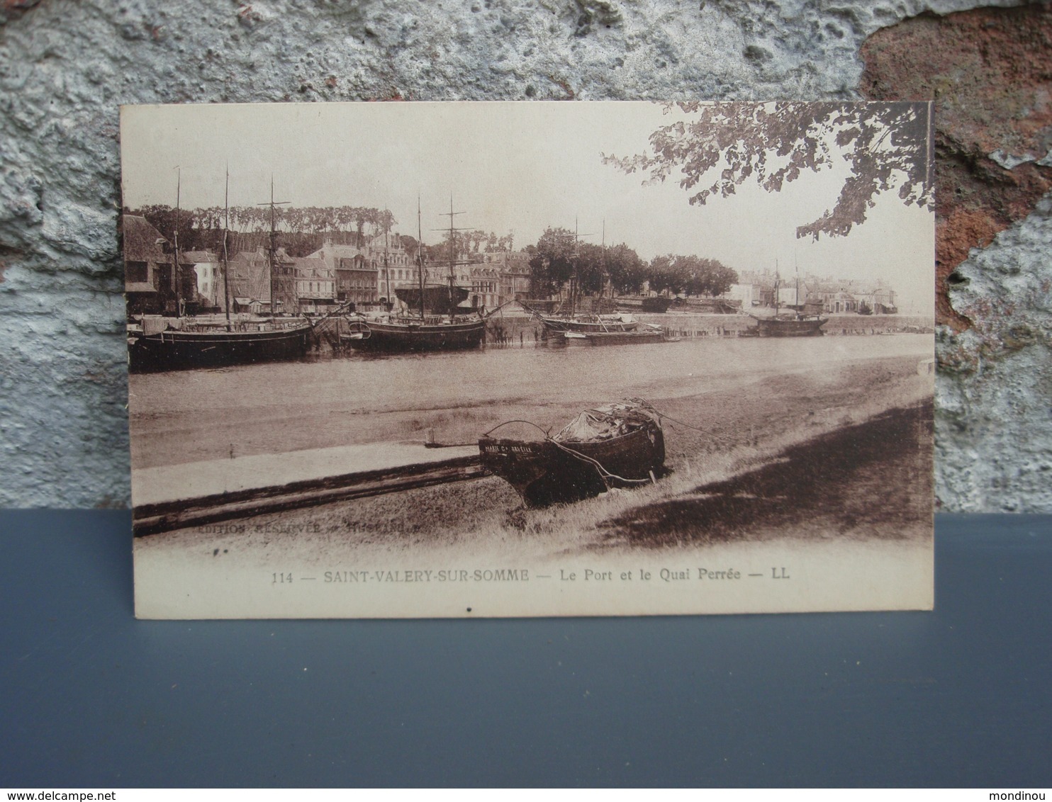 Cpa Saint-Valéry-sur-Somme Le Port Et Le Quai Perrée. 1928 - Saint Valery Sur Somme