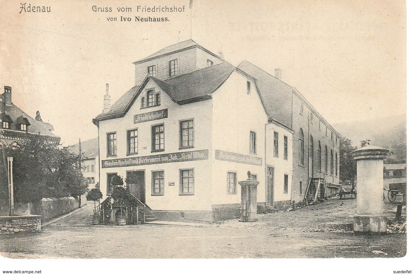 Adenau, Gaststätte U. Brauerei Friedrichshof,  Nicht Gelaufen - Autres & Non Classés