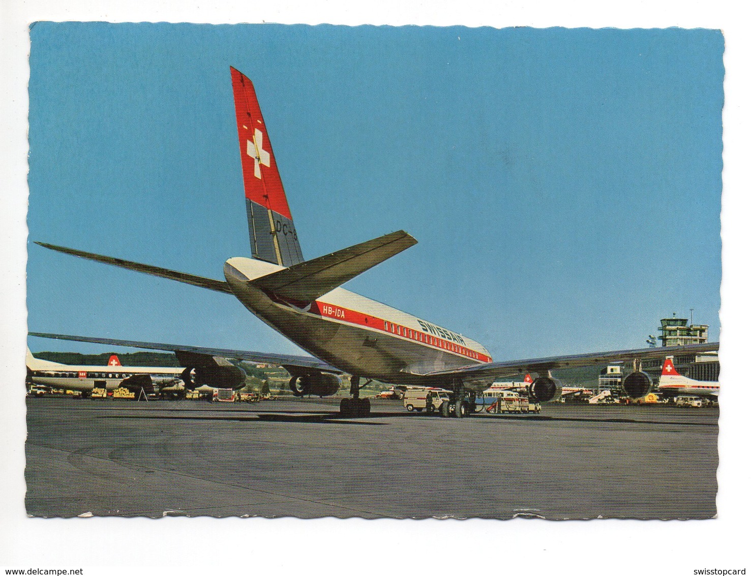 ZÜRICH-KLOTEN Flughafen Flugzeug Swissair Stempel Seenachtfest 30. Juni 1962 - Kloten