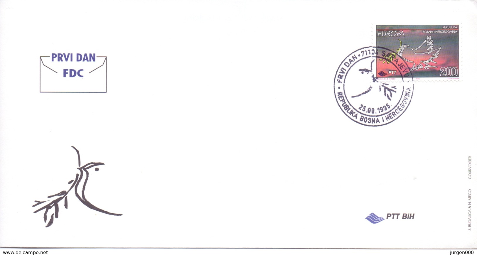 Bosnia Herzegovina - FDC - Michel 24 - Sarajevo 25/9/1995   (RM14033) - 1995