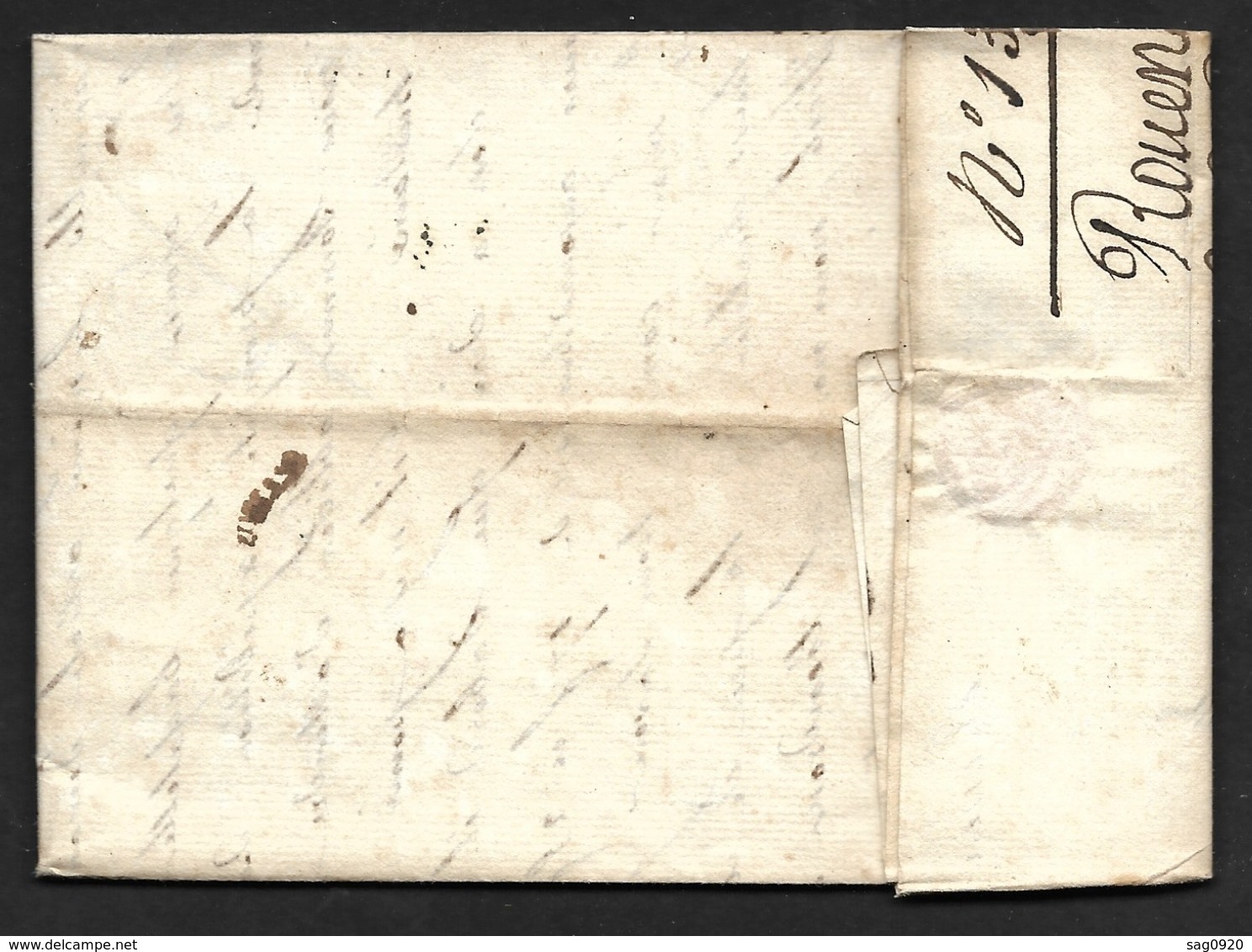 Seine Infre-Lettre Avec Marque Linéaire De Rouen-Pour Toulouse - 1801-1848: Précurseurs XIX