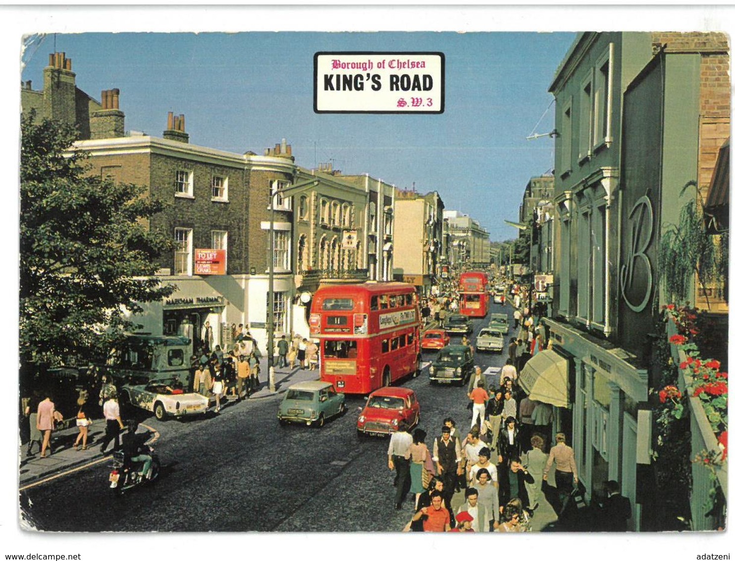 Inghilterra England London King’s Road, Chelsea Viaggiata 1975 Condizioni Come Da Scansione - Altri & Non Classificati