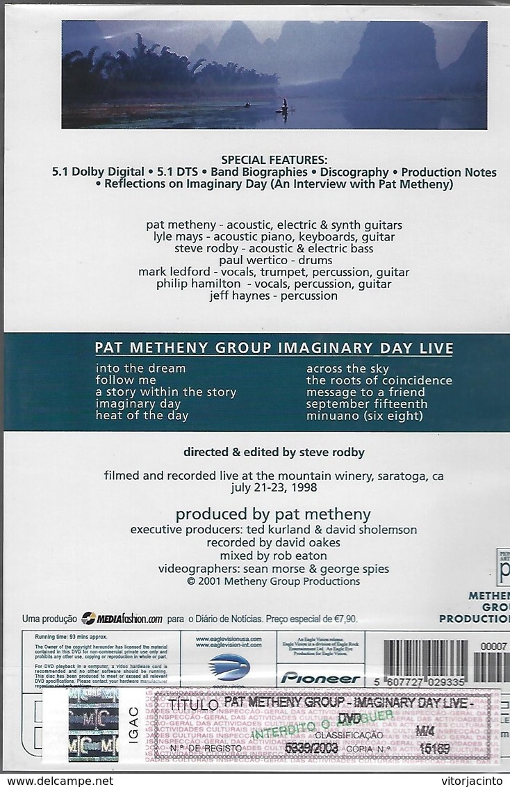 Pat Metheny Group - Imaginary Day Live - DVD - Concert Et Musique