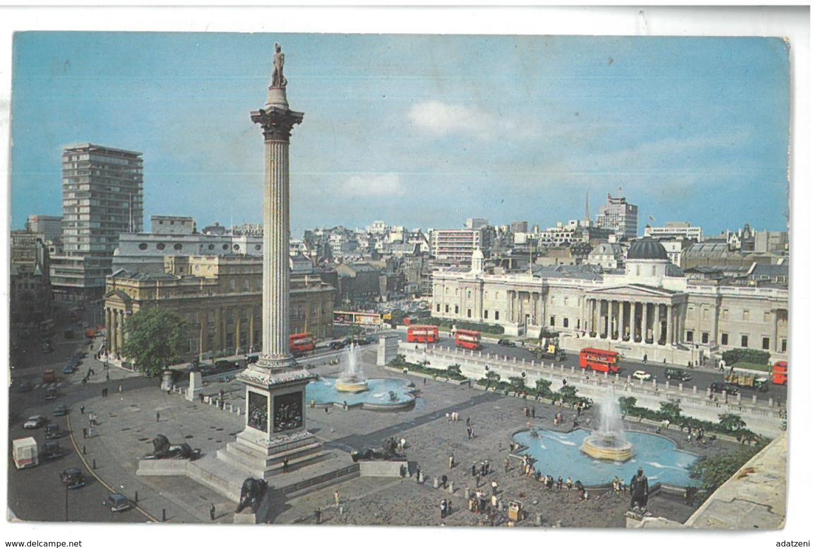 Inghilterra England London Trafalgar Square Viaggiata 1975 Condizioni Come Da Scansione - Trafalgar Square