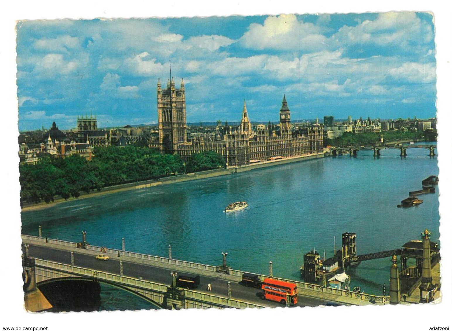 Inghilterra England London Houses Of Parliament Viaggiata 1961 Condizioni Come Da Scansione - Houses Of Parliament