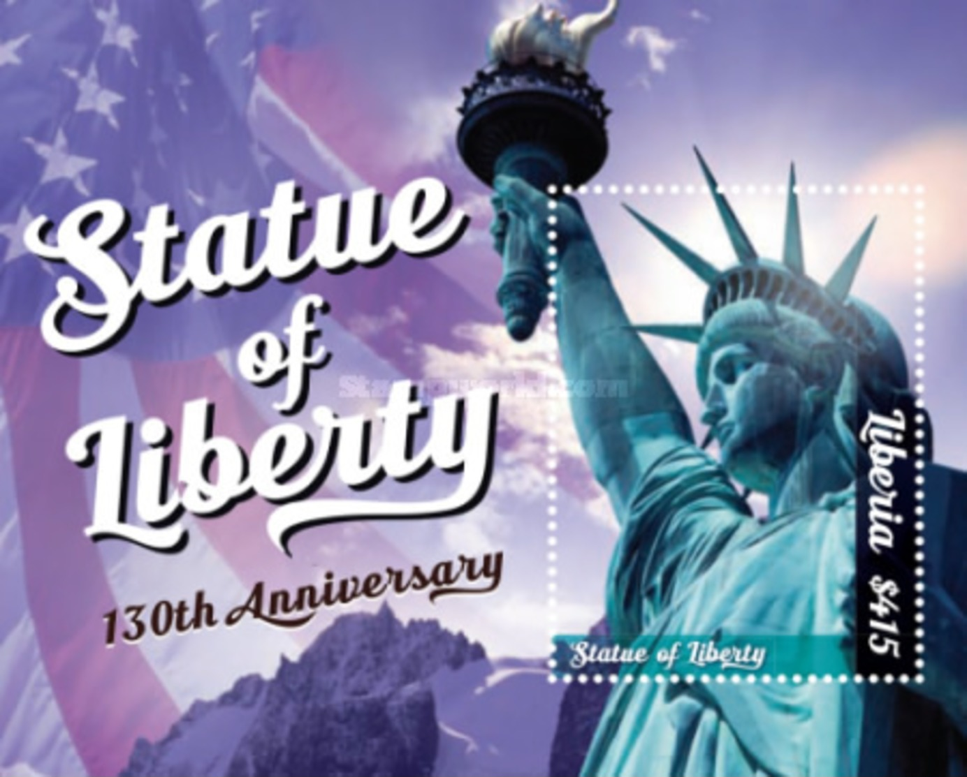 Liberia 2016 The 130th Anniversary Of The Statue Of Liberty, MNH - Liberia