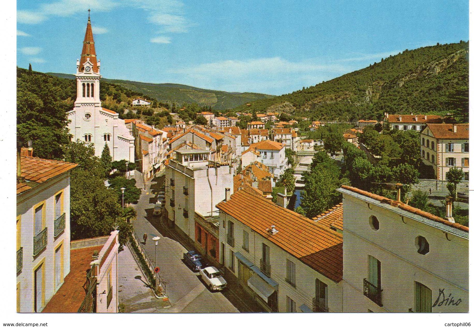 - CPM AMÉLIE-LES-BAINS (66) - Vue Sur L'église Et L'hôpital Militaire - Edition Paul Goudin 661 L - - Autres & Non Classés