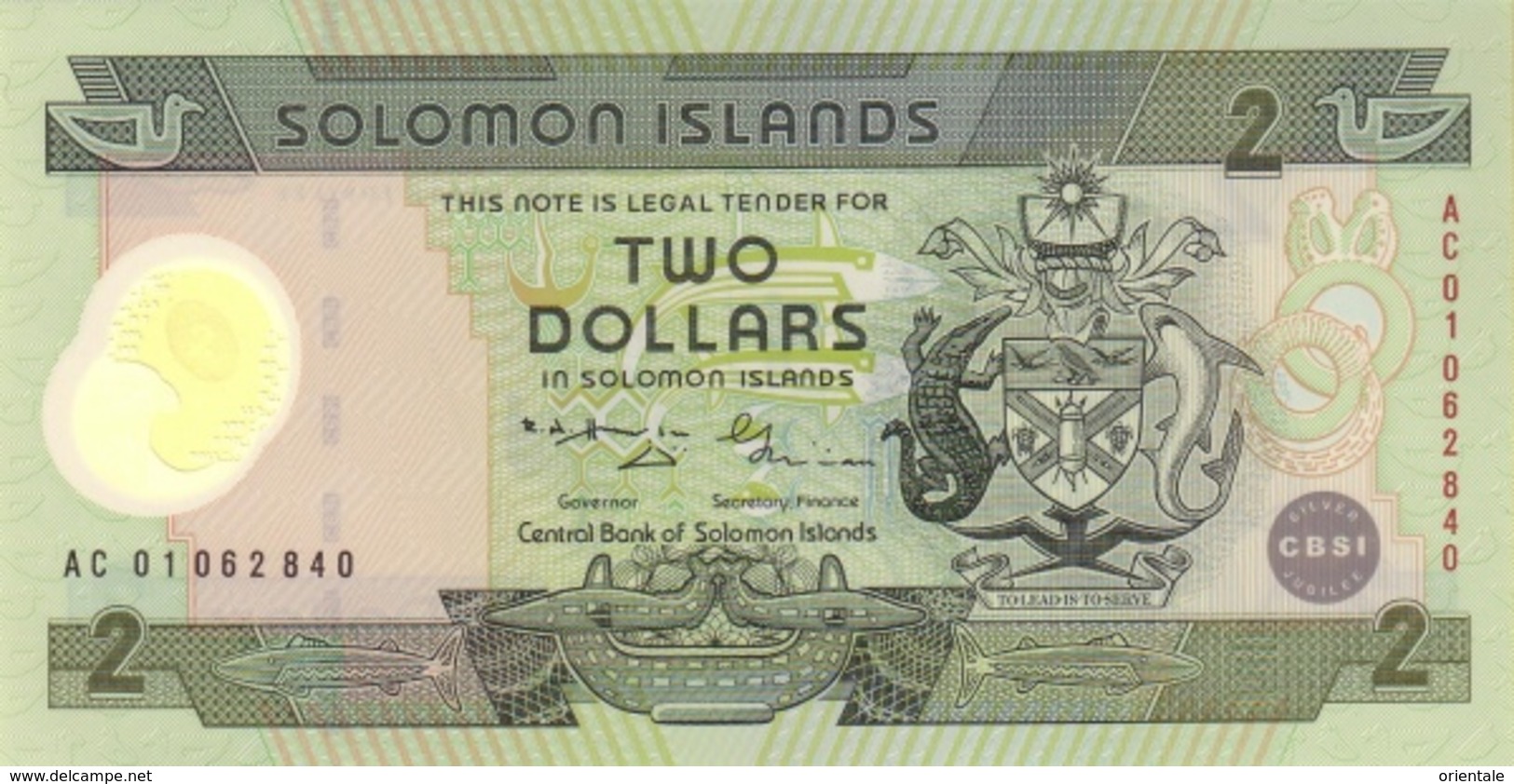 SOLOMON ISLANDS P. 23 2 D 2001 UNC - Salomonseilanden