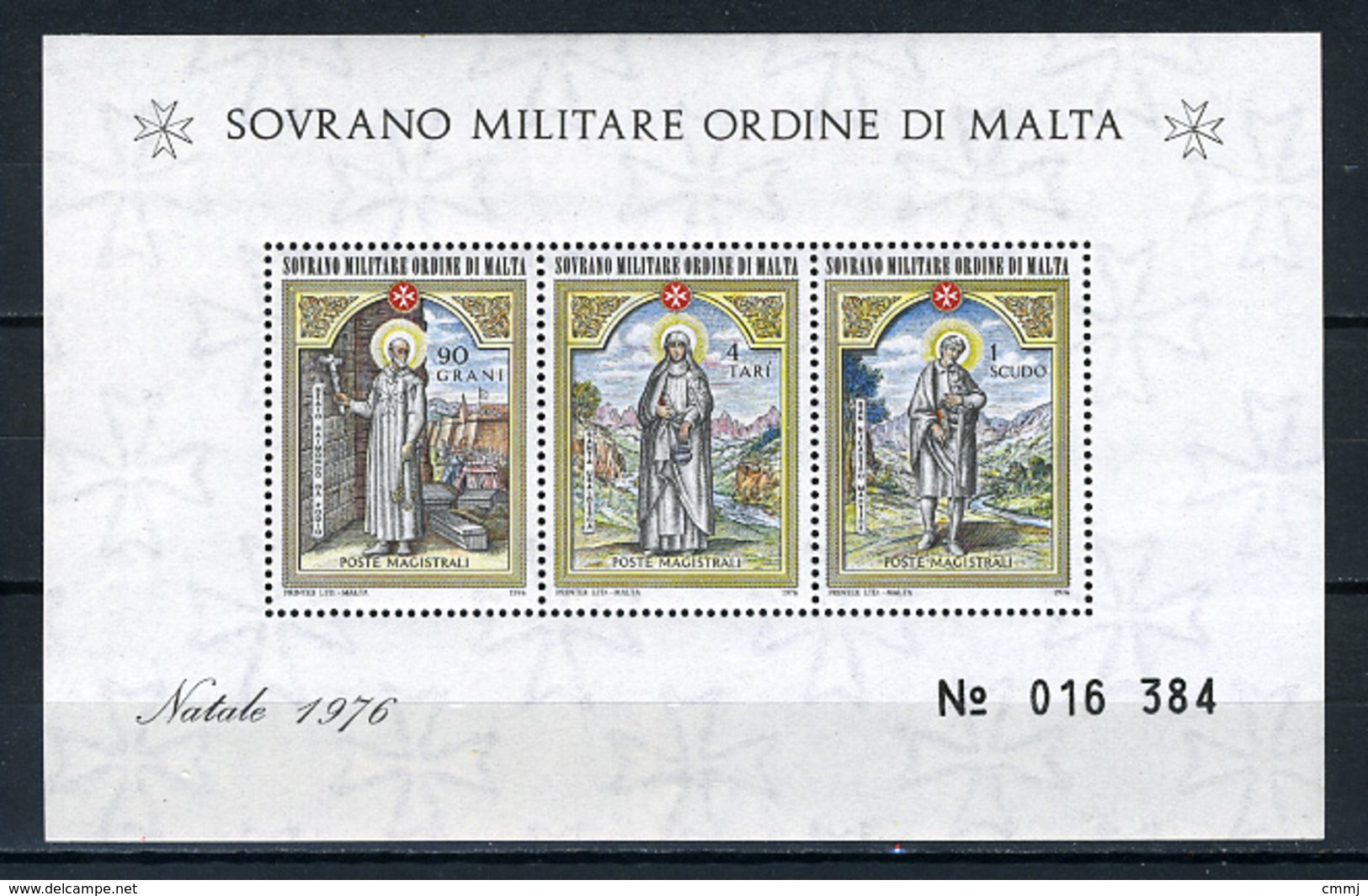 1976 - S.M.O.M. - Sovrano Militare Ordine Di Malta - Catg. Unif. BF 10 - Mint - NH - (VS10022015...) - Malte (Ordre De)