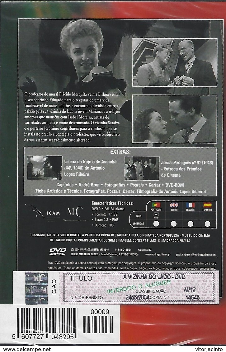 Portuguese Movie With Legends - A Vizinha Do Lado - DVD - Comédie