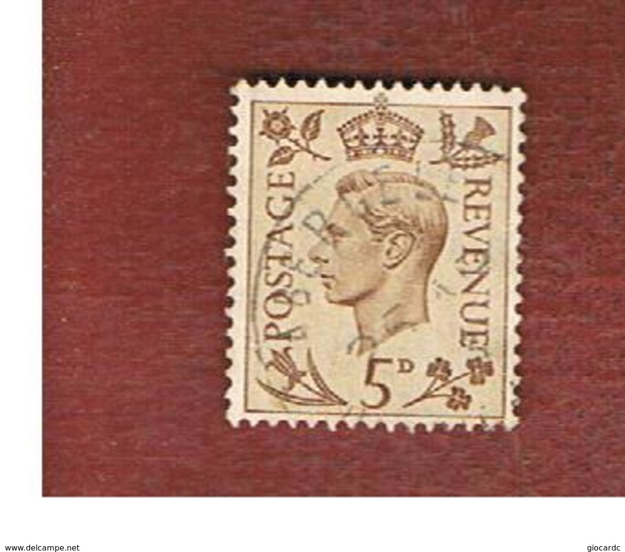 GRAN BRETAGNA (UNITED KINGDOM) -  SG 469   - 1938 KING GEORGE VI 5     - USED° - Usati