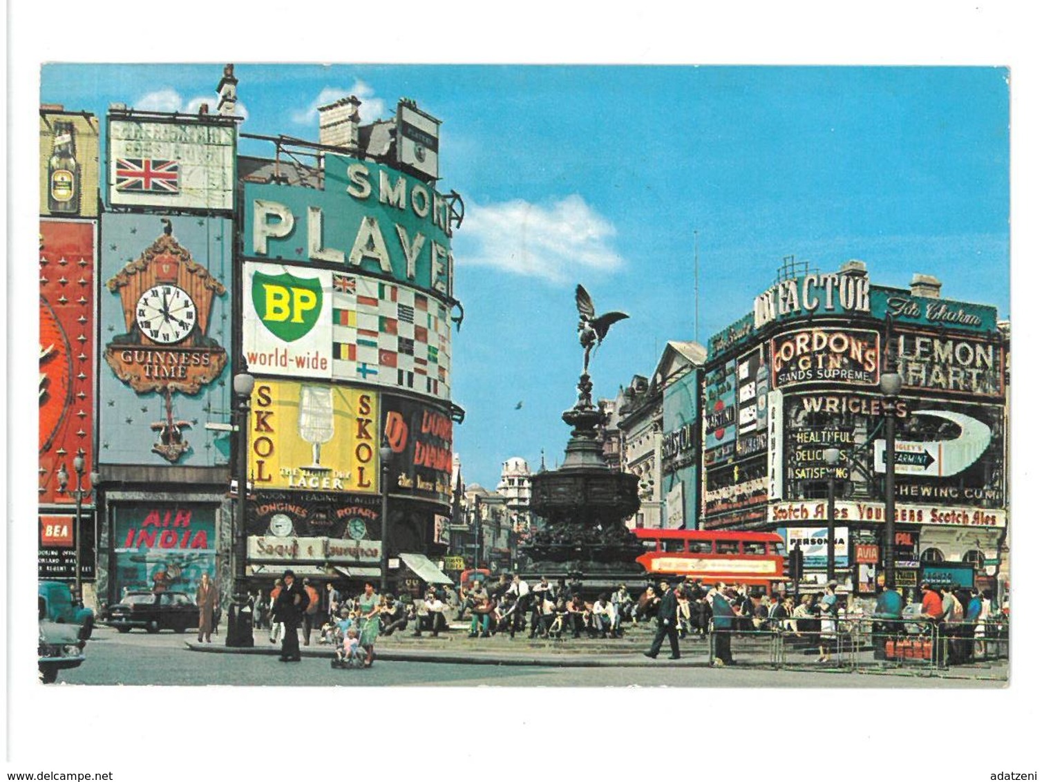 Nghilterra England London Piccadilly Circus Viaggiata 1975 Condizioni Come Da Scansione - Piccadilly Circus