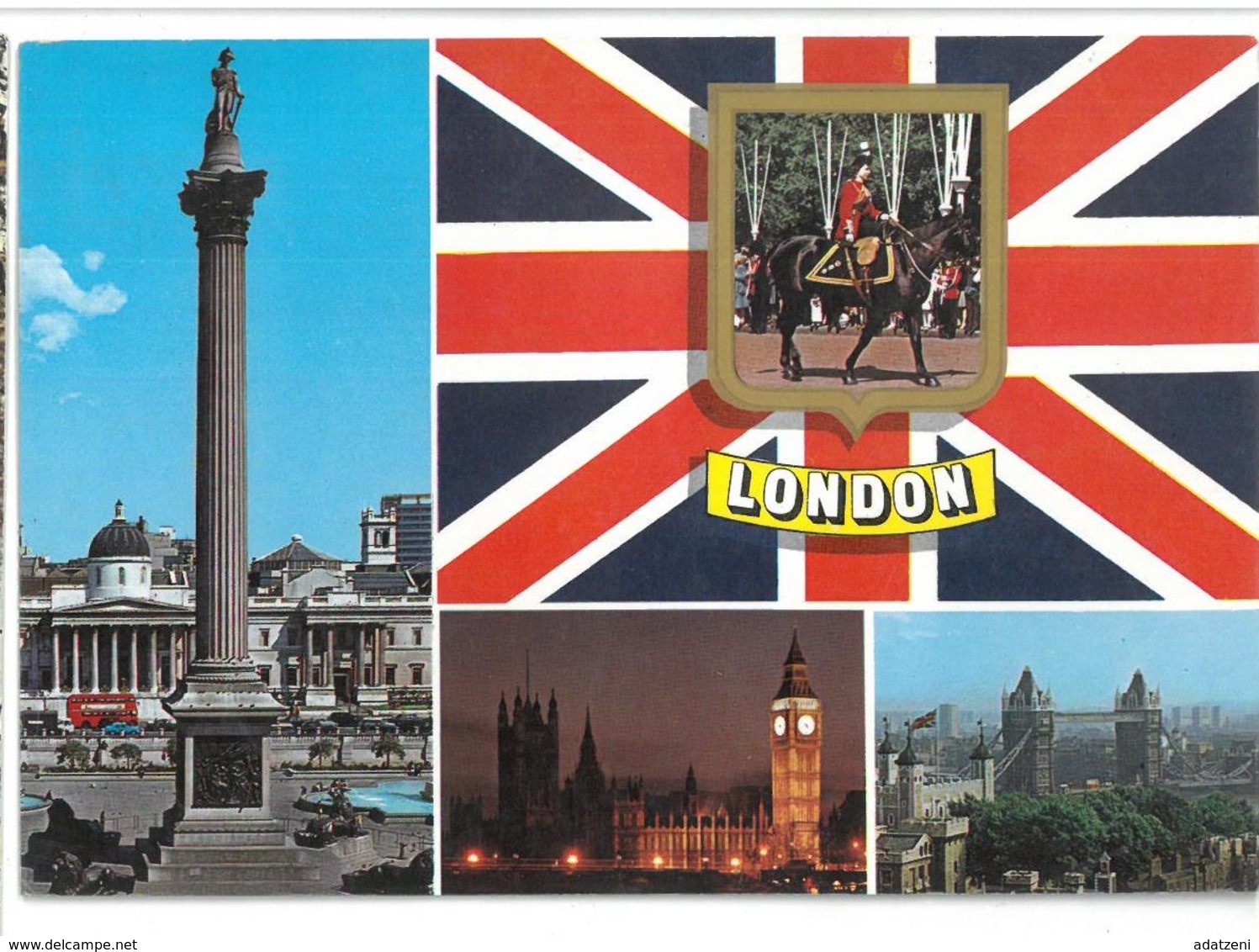 Inghilterra England London Greetings From London Viaggiata  Condizioni Come Da Scansione - Altri & Non Classificati