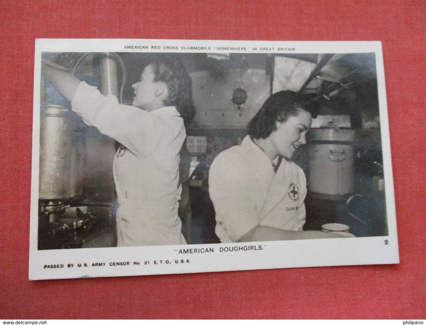 RPPC American Doughgirls    American Red Cross Clubmobile    Ref 3381 - Red Cross