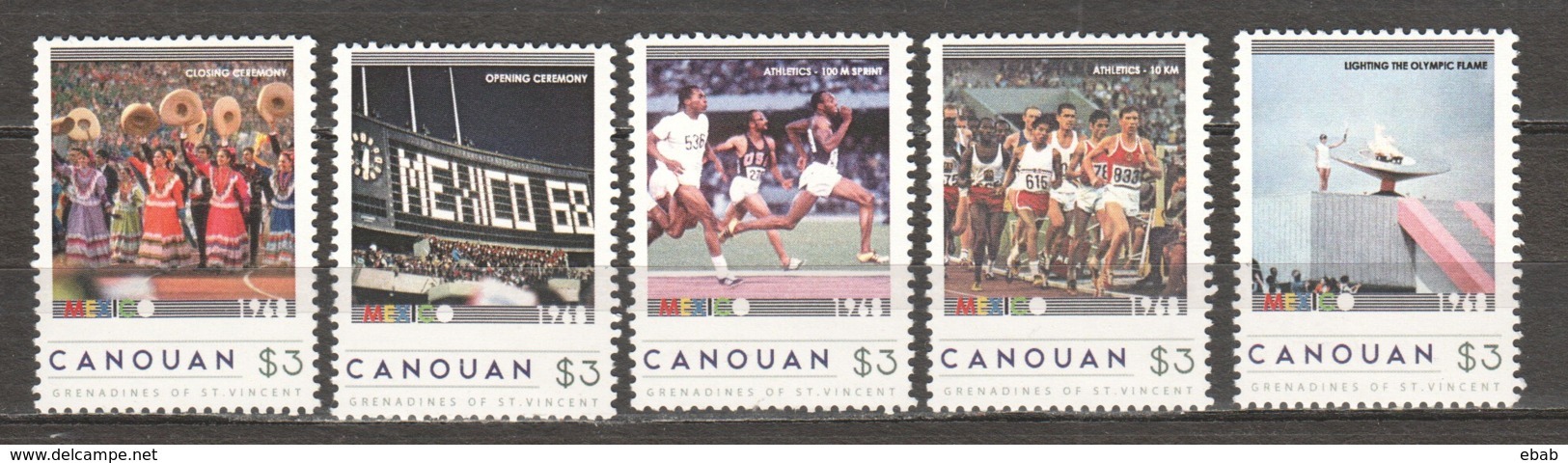 Grenadines St Vincent Canouan - MNH Set SUMMER OLYMPICS MEXICO 1968 - Summer 1968: Mexico City