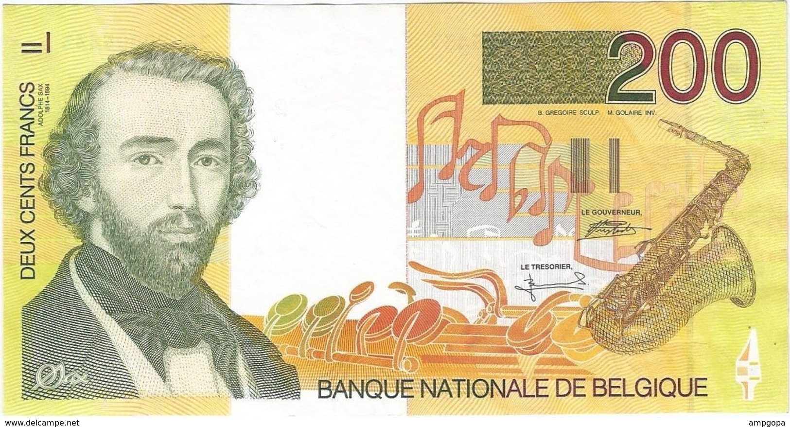 Bélgica - Belgium 200 Francs 1995 Pk 148 Firmas Bertholomé Y Verplaetse Ref 3445-1 - Otros & Sin Clasificación