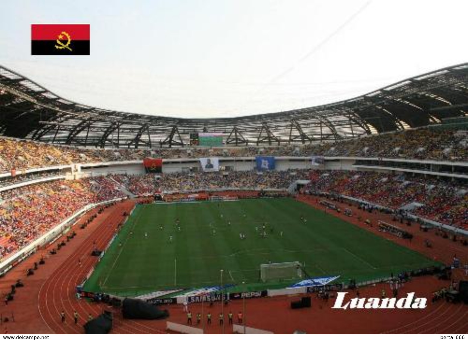 Angola Luanda Football Stadium Overview New Postcard Stadion AK - Football