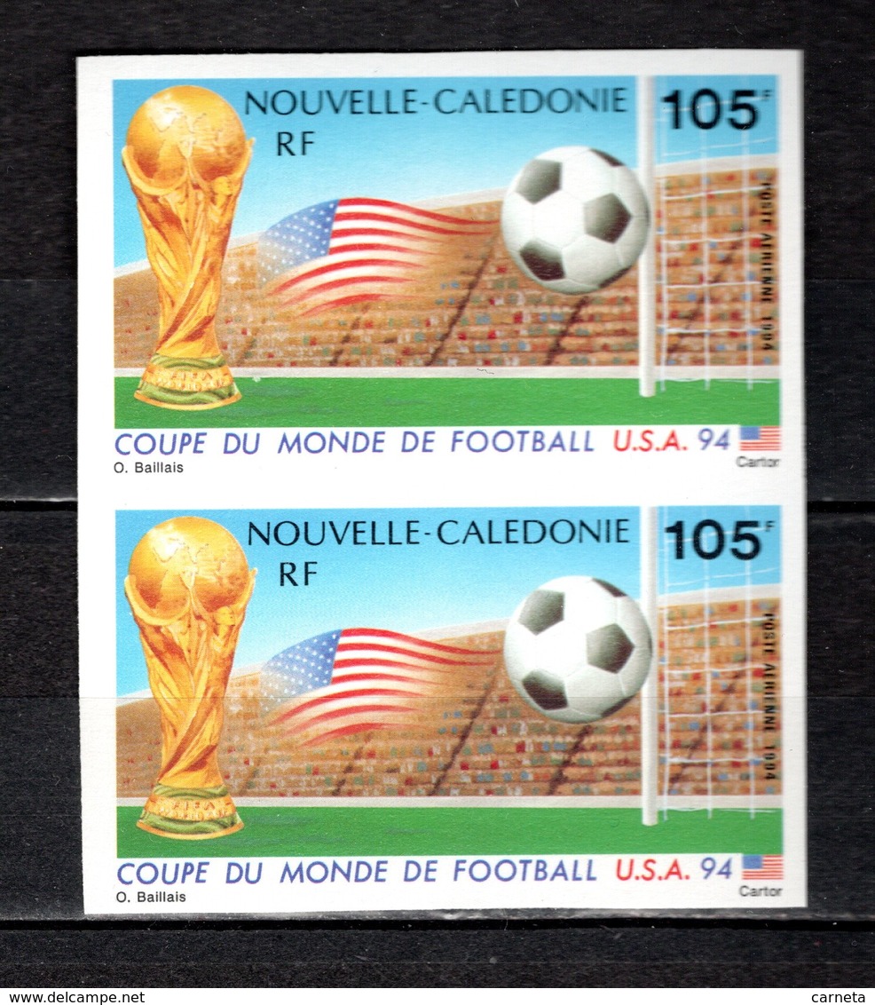 Nlle CALEDONIE PA N° 314  NON DENTELES EN PAIRE  NEUFS SANS CHARNIERE  COTE 80.00€  FOOTBALL - Non Dentelés, épreuves & Variétés