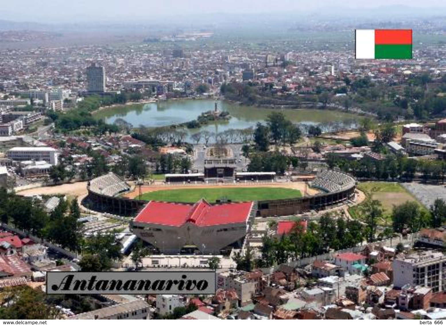 Madagascar Antananarivo Aerial View Stadium New Postcard Madagaskar Stadion AK - Madagascar