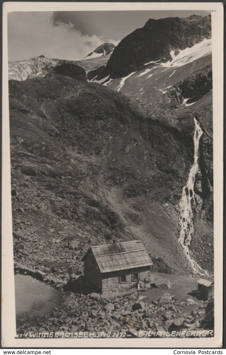 Winnebachseehütte, Bachfallenferner, Tirol, C.1930 - Much Heiss Foto-AK - Längenfeld