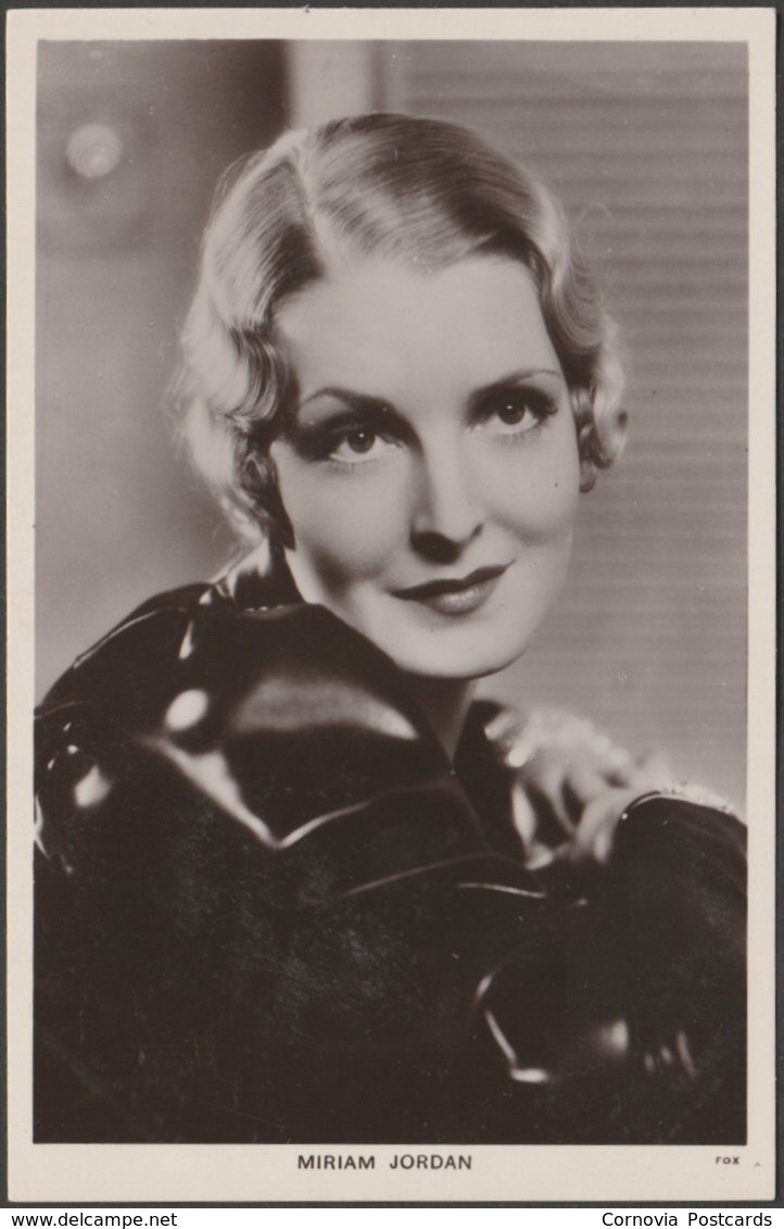 Actress Miriam Jordan, C.1930s - Picturegoer RP Postcard - Acteurs