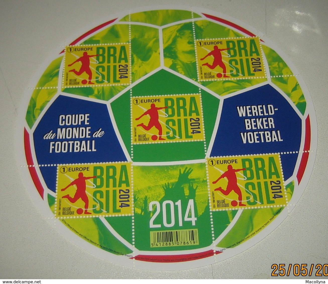 België 2014 Brasil 4422** Wereldbeker Voetbal In Brazilië - Unused Stamps