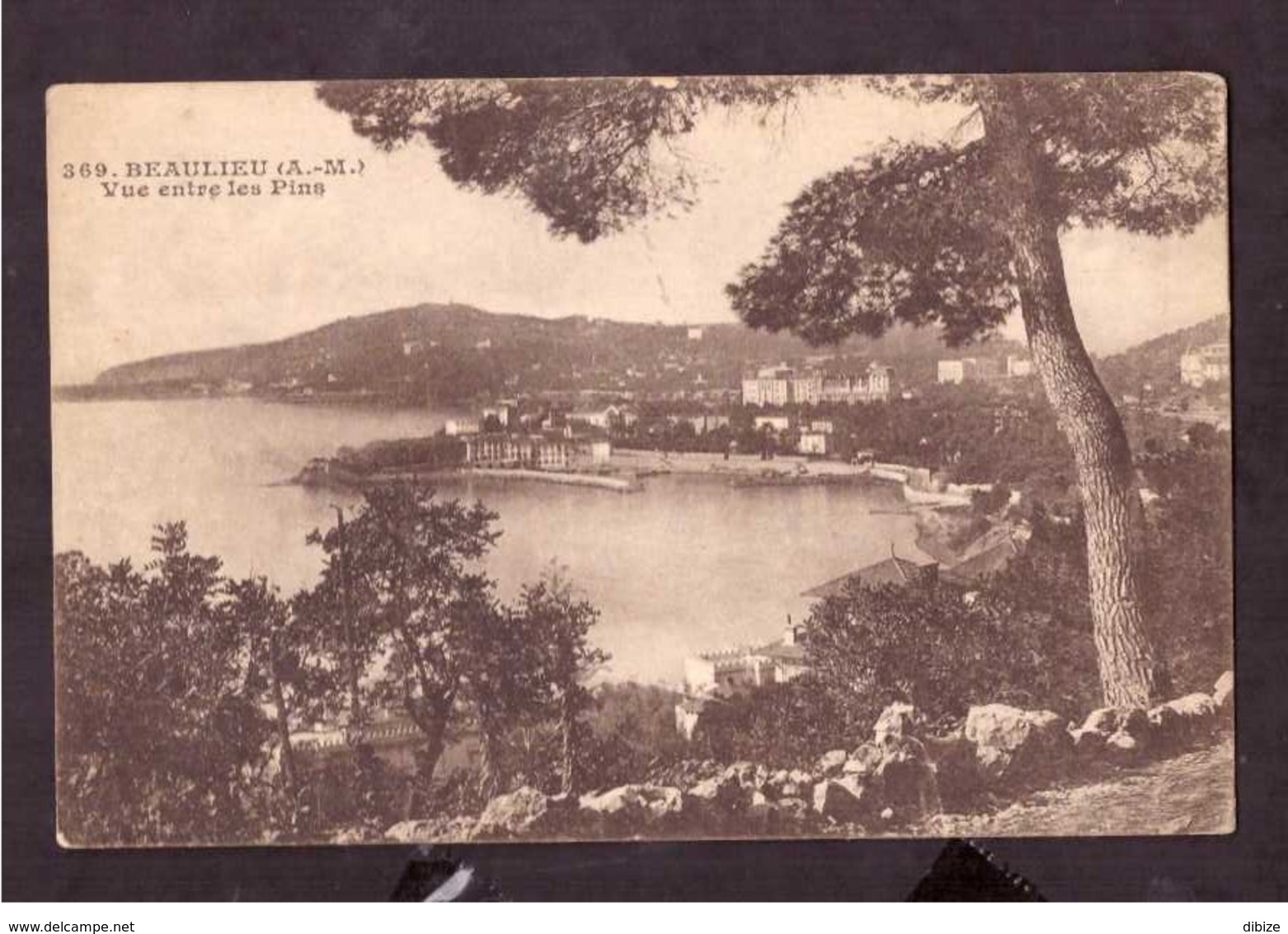 CPSM. France. Beaulieu-Sur-Mer. Vue Entre Les Pins. Circulé. 1918. - Beaulieu-sur-Mer