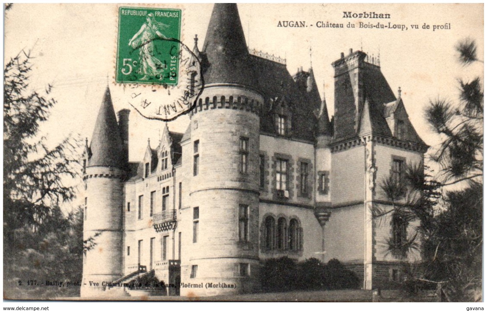 56 AUGAN - Chateau Du Bois-du-Loup, Vu De Profil - Andere & Zonder Classificatie